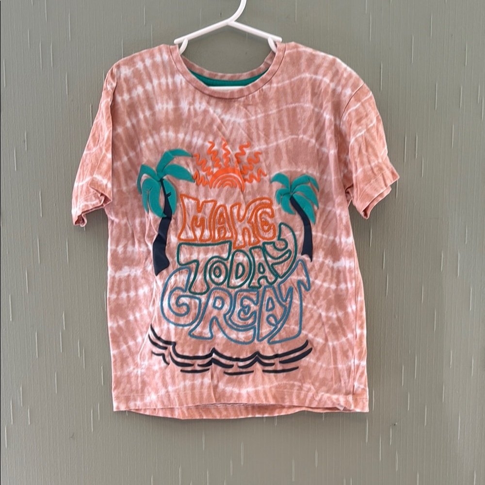 Primark Pink and Blue Graphic Short Sleeve Tees